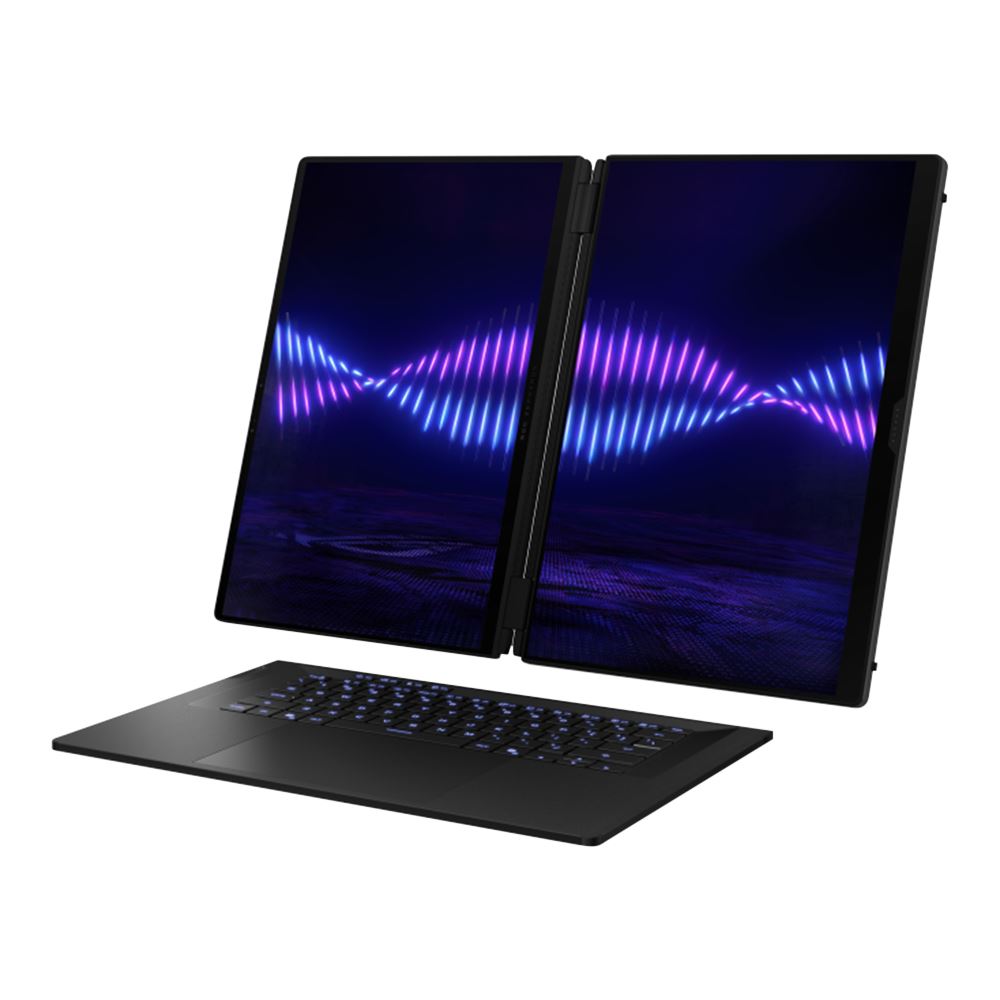 ASUS ROG Zephyrus Duo Dual 16" OLED  Laptop, Intel Core Ultra 9  386H, 32GB, 1TB SSD, 16 Inch OLED 3K (2880 x 1800) 120 HZ, Graphics Nvidia GeForce 5070 Ti, Windows 11, Stellar Grey