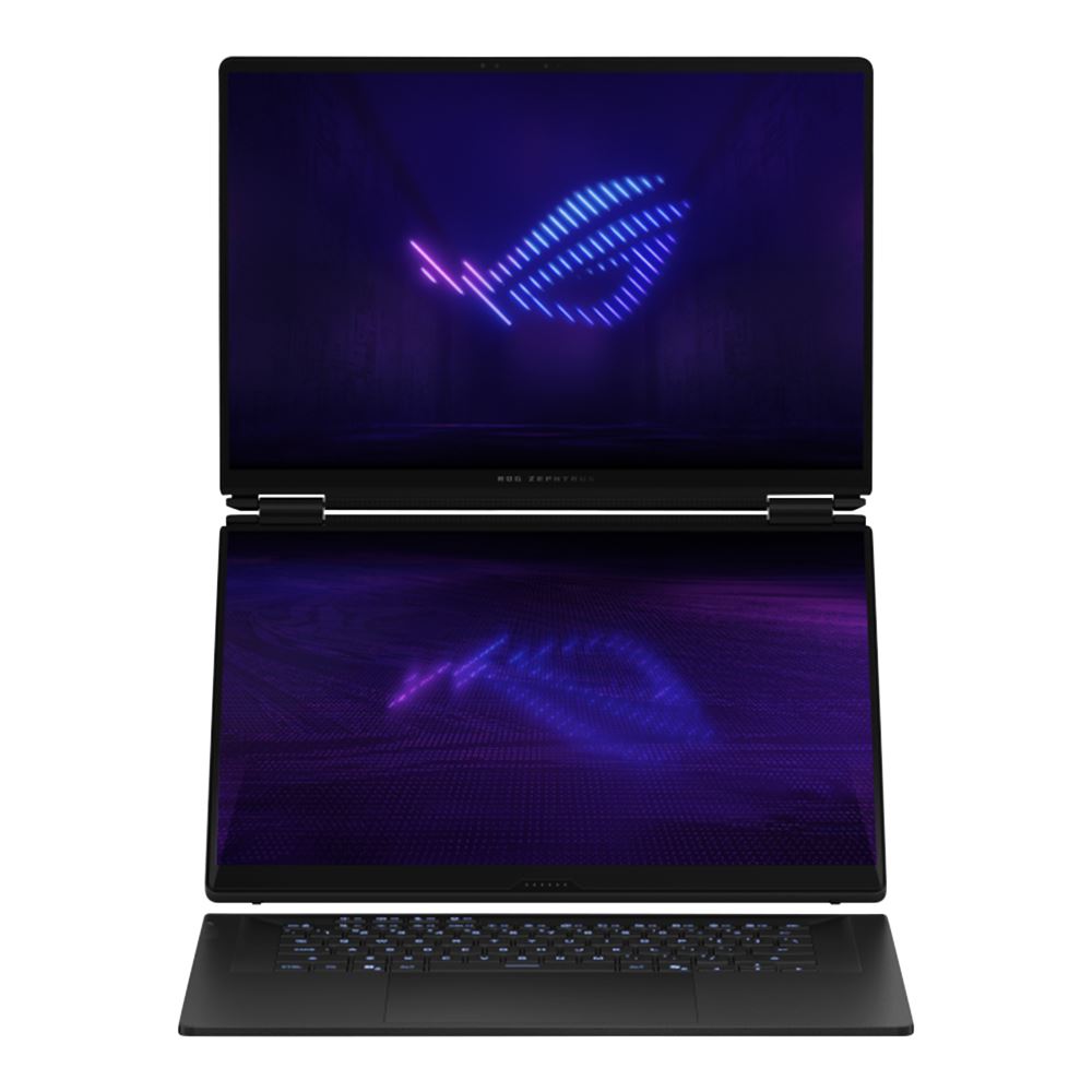 ASUS ROG Zephyrus Duo Dual 16" OLED  Laptop, Intel Core Ultra 9  386H, 32GB, 1TB SSD, 16 Inch OLED 3K (2880 x 1800) 120 HZ, Graphics Nvidia GeForce 5070 Ti, Windows 11, Stellar Grey