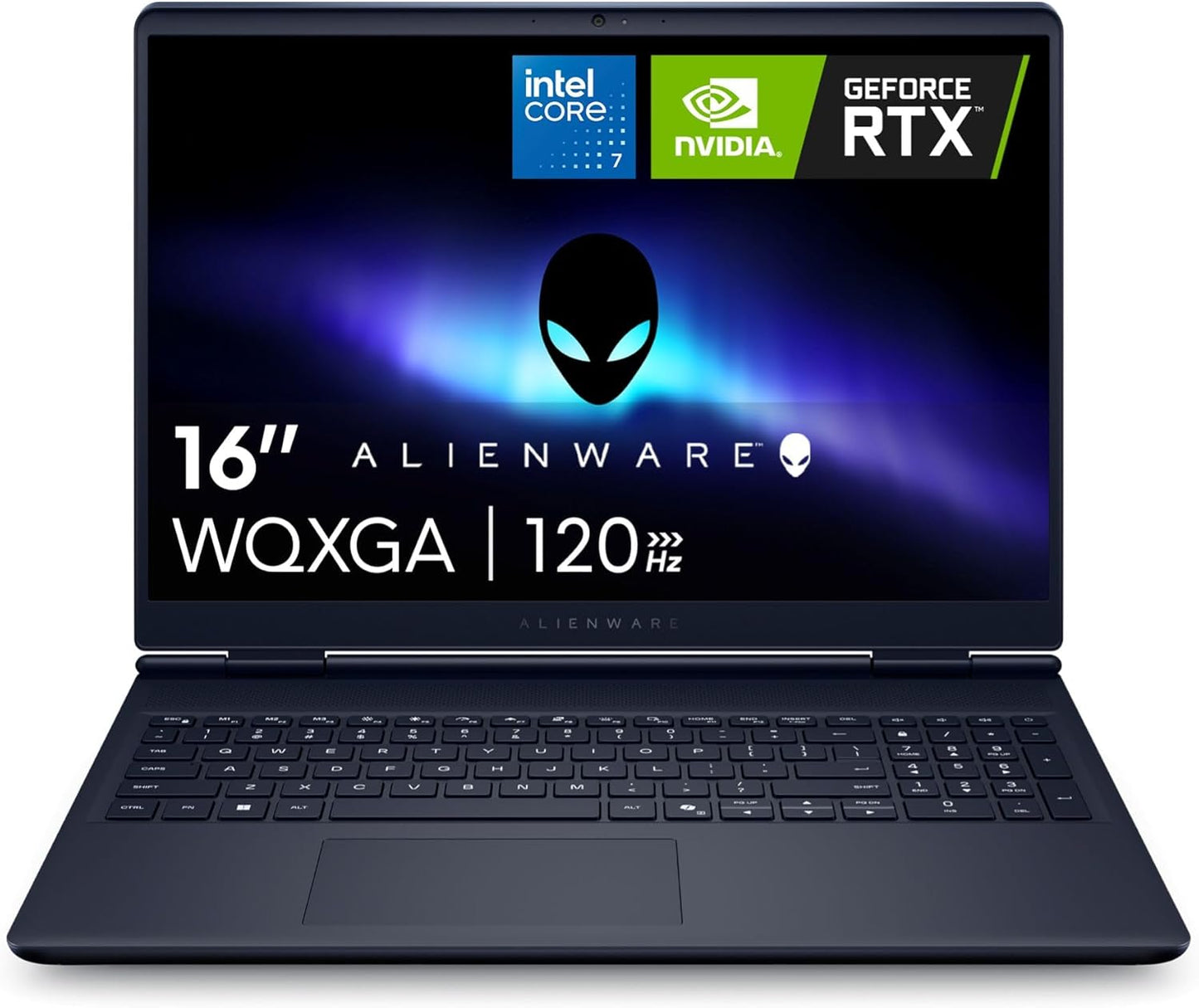 Alienware Aurora 16 Gaming Laptop, Intel Core 7-240H, 16 Inch 120Hz WQXGA, NVIDIA GeForce RTX 5060 8GB, Windows 11, Black