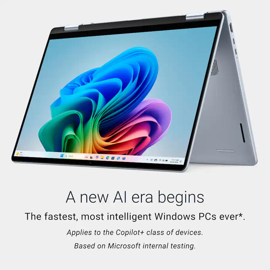 Dell 16 Plus Copilot+ PC 2-in-1 Laptop, Intel Core Ultra 7 256V, 16" 2K LED Touchscreen,16GB, Intel Arc, Windows 11, Ice Blue