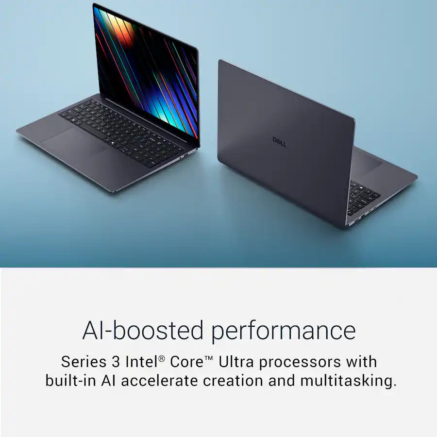 Dell 16S Copilot+ PC Laptop, Intel Core Ultra 9 386H, 32GB, 16 Inch 120Hz 3K (2880 x 1800) OLED  Touchscreen, Intel Graphics, Windows 11, Celestial Blue