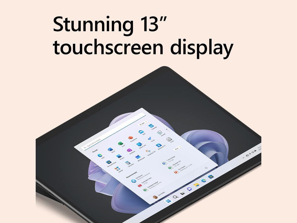 Microsoft Surface Pro 9 2-In-1 Tablet, Intel Core i7, 16GB, 256GB SSD, 13 inch FHD+ Touch, Windows 11 Home, Graphite Color