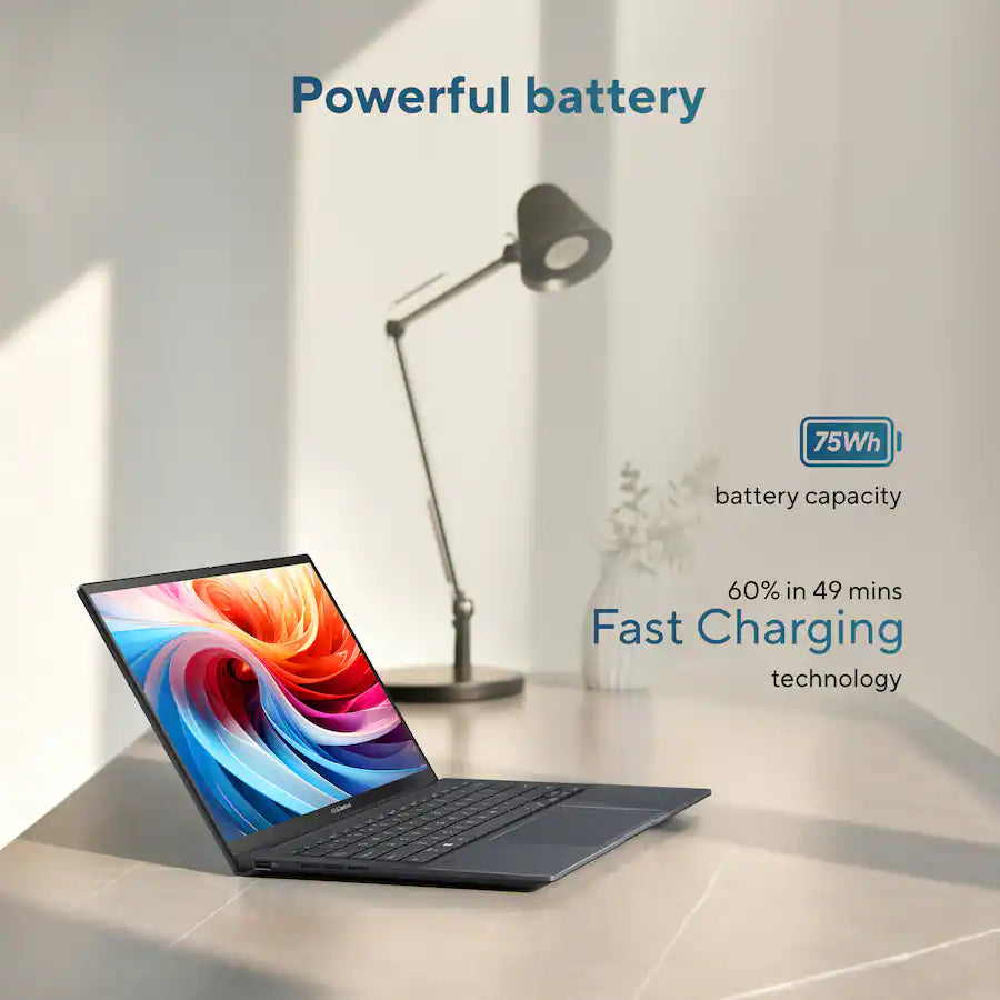 ASUS Zenbook 14 Copilot+ PC Laptop, AMD Ryzen AI 9 465, 16GB, 14" FHD+ (1920x1200) OLED Touchscreen, Windows 11, Backlit Keyboard, Jasper Gray
