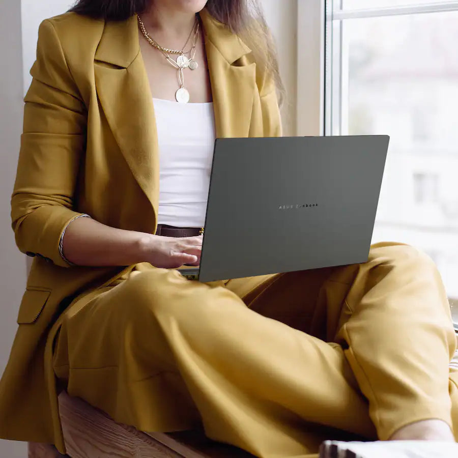 ASUS Zenbook 14 Copilot+ PC Laptop, AMD Ryzen AI 9 465, 16GB, 14" FHD+ (1920x1200) OLED Touchscreen, Windows 11, Backlit Keyboard, Jasper Gray