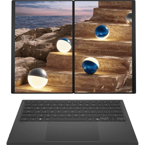 ASUS Zenbook Duo Dual 14" OLED Laptop Intel Core Ultra X9 388H, 32GB, 1TB SSD,  14 Inch OLED 3K 144Hz, Windows 11, Stylus & Stylus Charger & Sleeve, Inkwell Gray