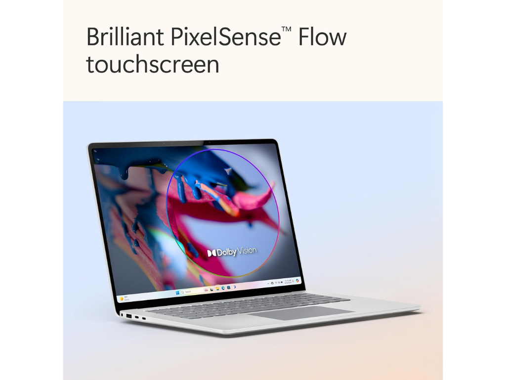 Microsoft Surface Laptop 7 Copilot+ PC,  Snapdragon X Elite, 16GB, 256GB SSD, 15 Inch Touchscreen, Windows 11 Home, Platinum