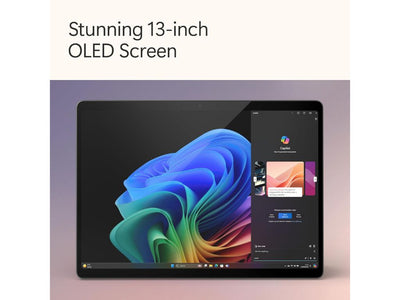 Microsoft Surface Pro 11th Edition Copilot+ PC Edition, Snapdragon X Elite CPU, 16GB, 512GB, 13 Inch Touchscreen, Windows 11 Home, Black